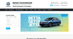 Desktop Screenshot of mosesvolkswagen.com